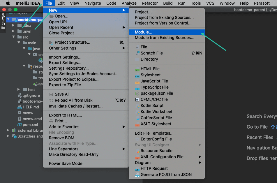 idea创建springboot父子module项目的实现方法